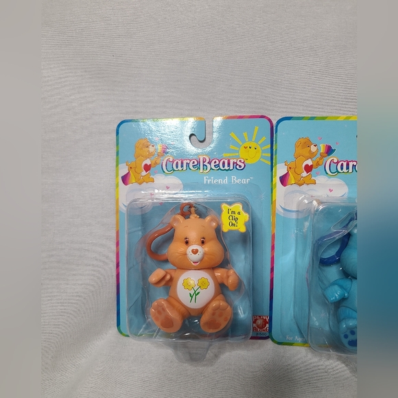 Care Bears- 2002 Clip On Poseable Keychain lot 5 includes NIB - Picture 2 of 9